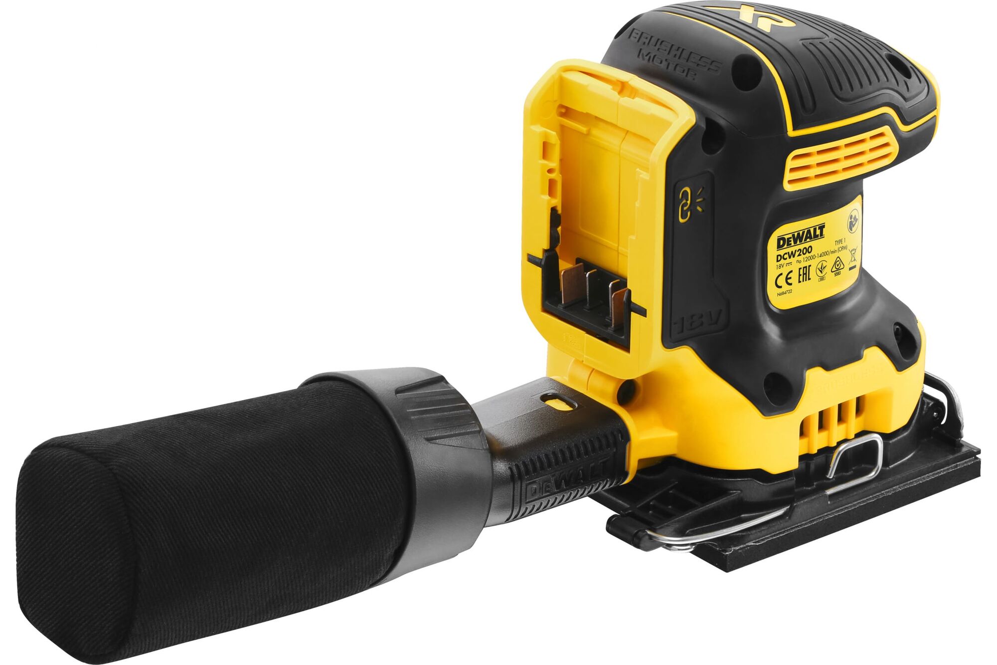 Вибрационная плоскошлифовальная машина DEWALT 18 В XR DCW200N-XJ, цена в  Екатеринбурге от компании ГЛОБАЛСТРОЙРТИ