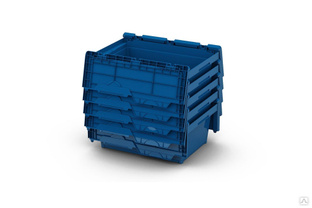 Вкладываемый полимерный контейнер с распашной крышкой Пластик Система KVR 6442 LF 64 12.354.65.C53 