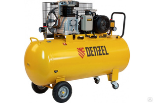 Воздушный компрессор DENZEL ременной привод BCI3000-T/200, 3,0 кВт, 200 литров, 530 л/мин 58119 #1