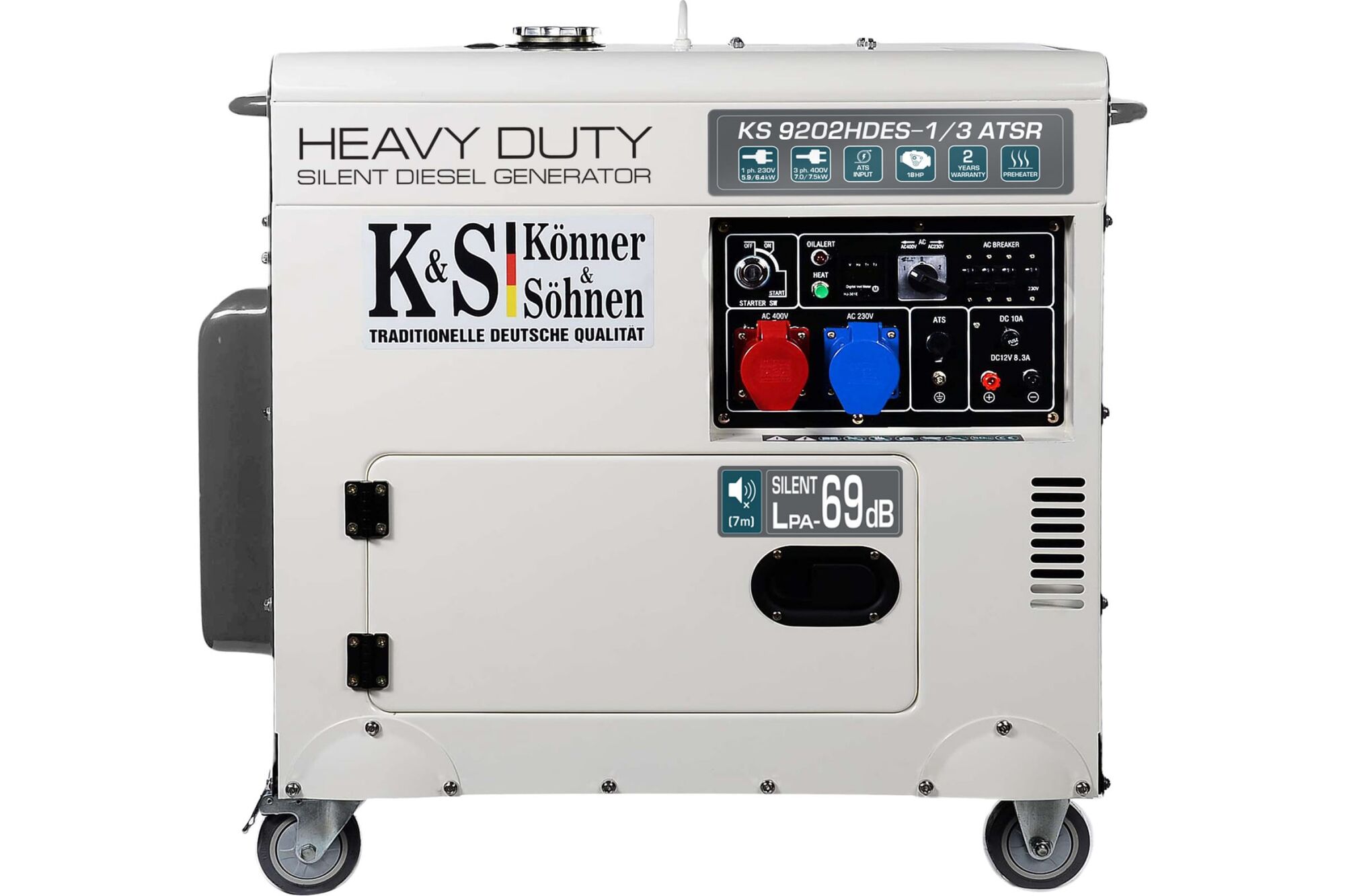 Дизельный генератор Konner&Sohnen KS 9202HDES - 1/3 ATSR
