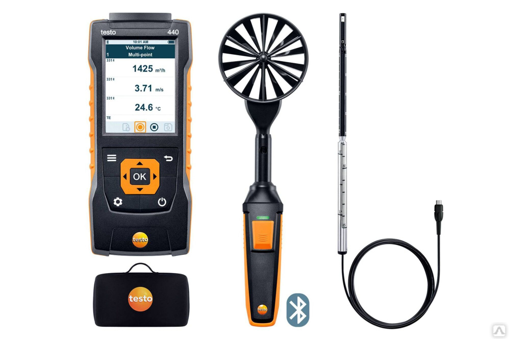 Testo 440 комплект для вентиляции. Testo 440 комплект для вентиляции