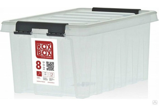 Контейнер с крышкой Rox Box 8 л, прозрачный 008-00.07 