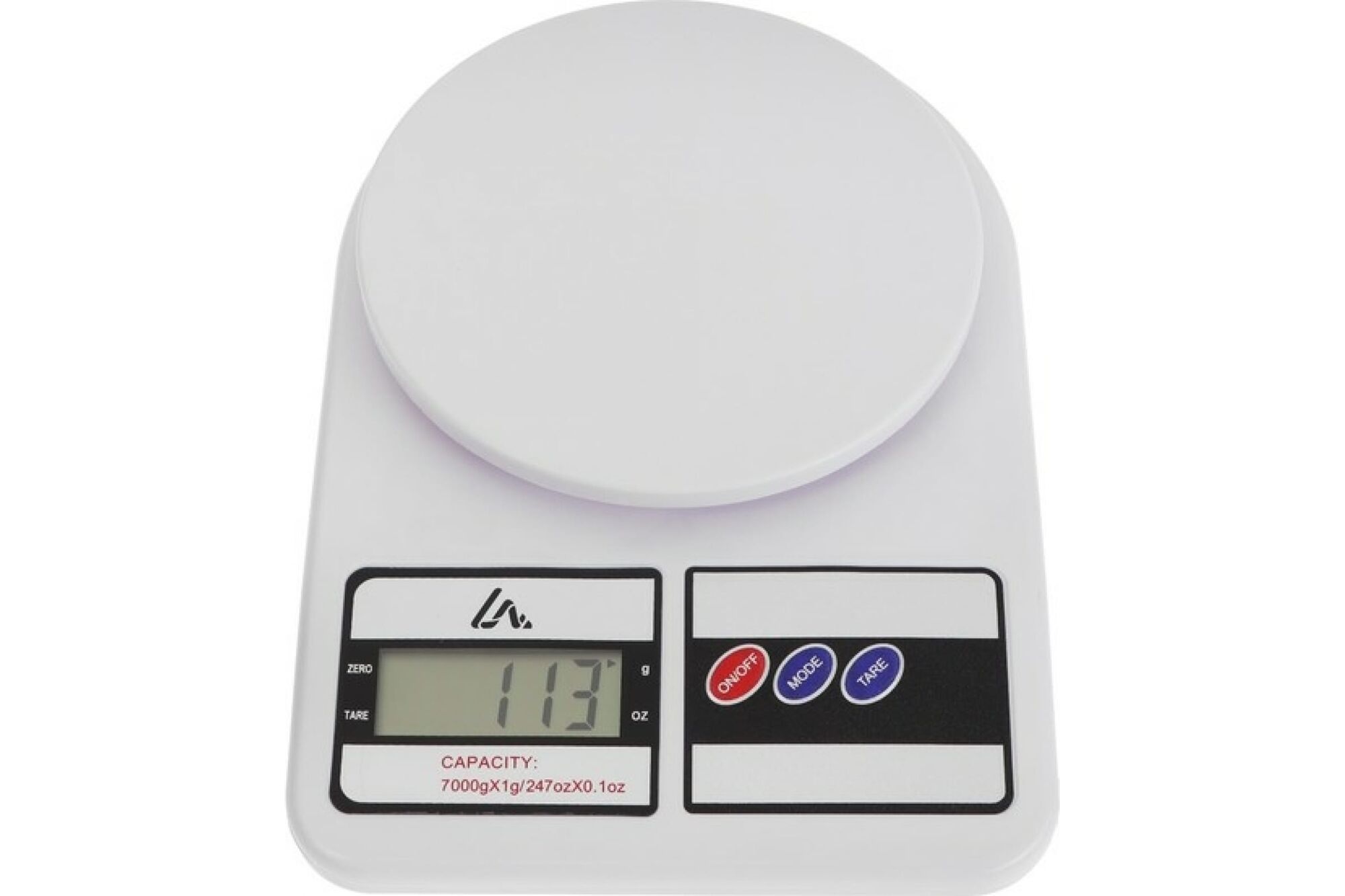 Кухонные электронные весы LUAZON LVK-704 до 7 кг, белые 602993