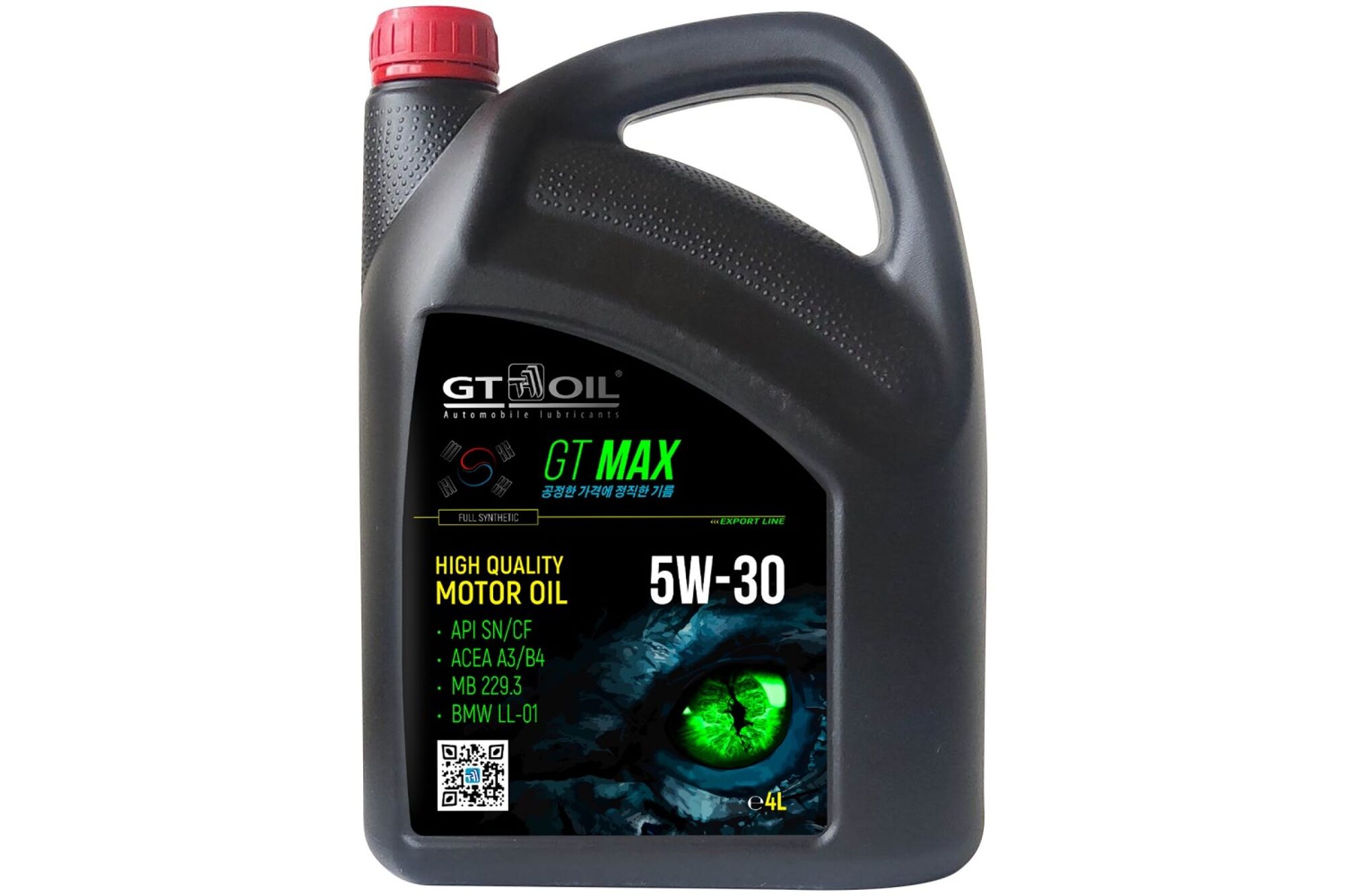 Масло моторное GT OIL Max SAE 5W-30 API SN/CF, 4 л 8809059408971
