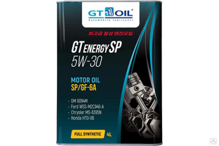 Масло моторное GT OIL GT Energy SP, SAE 5W30, API SP/SP-RC, 4 л 8809059409152 #1
