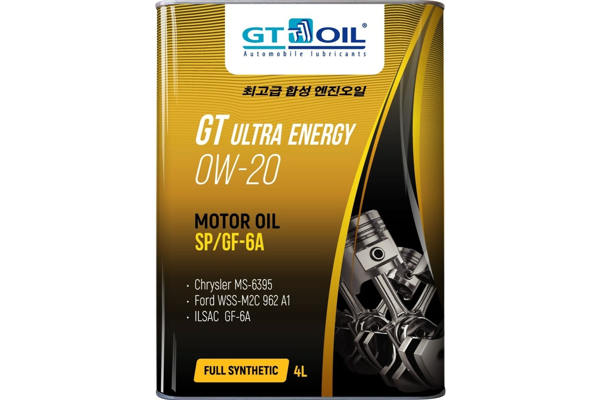 Масло GT OIL Ultra Energy SAE 0W-20 API SP SN GF-6A 4 л 8809059408902 GT Oil