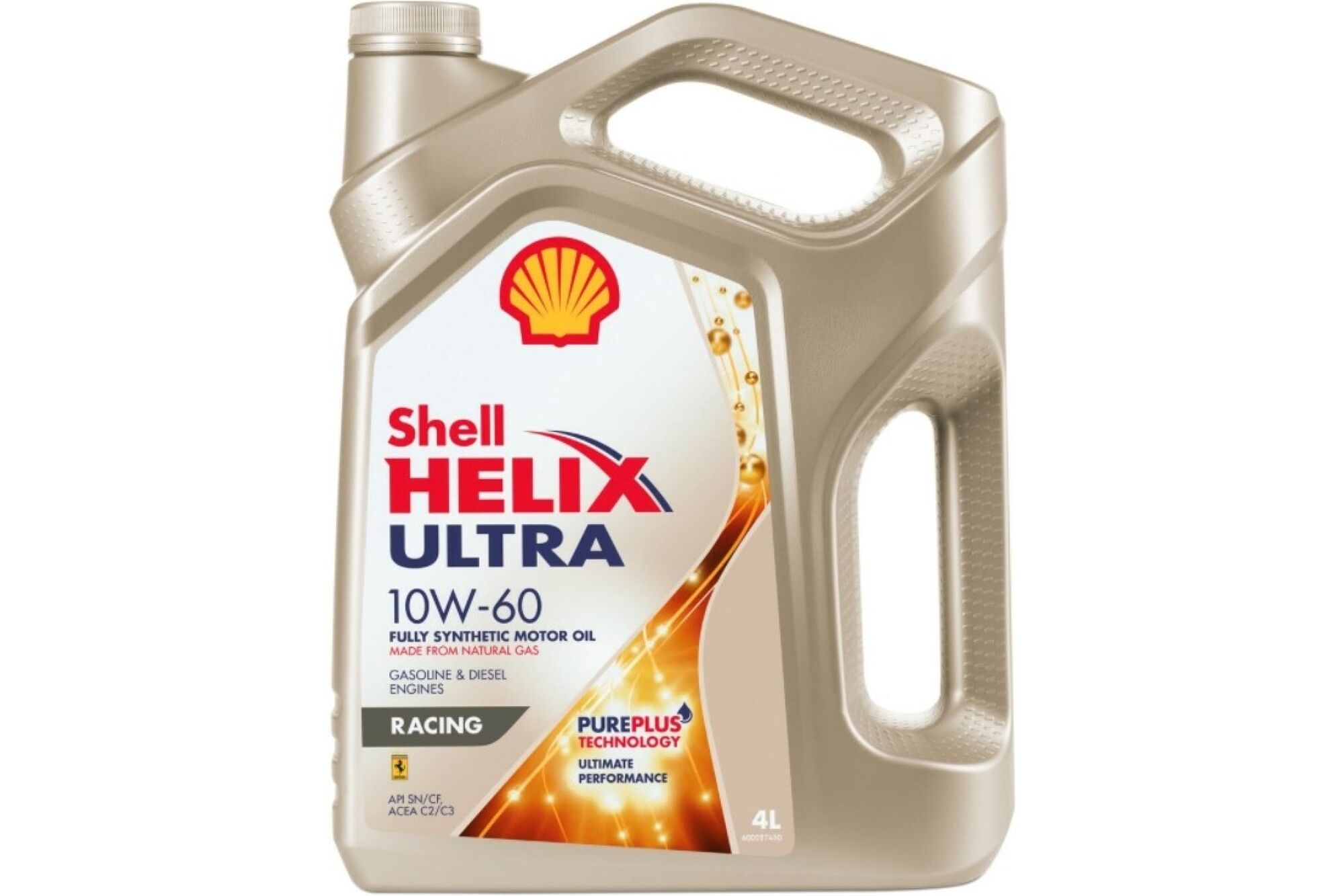 Масло моторное Shell Helix Ultra Racing 10W-60, 4 л 550046412