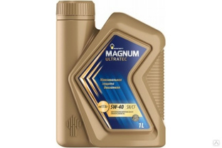 Моторное масло РОСНЕФТЬ Magnum Ultratec 5W-40 SN-CF синт. кан. 1 л 40815432 