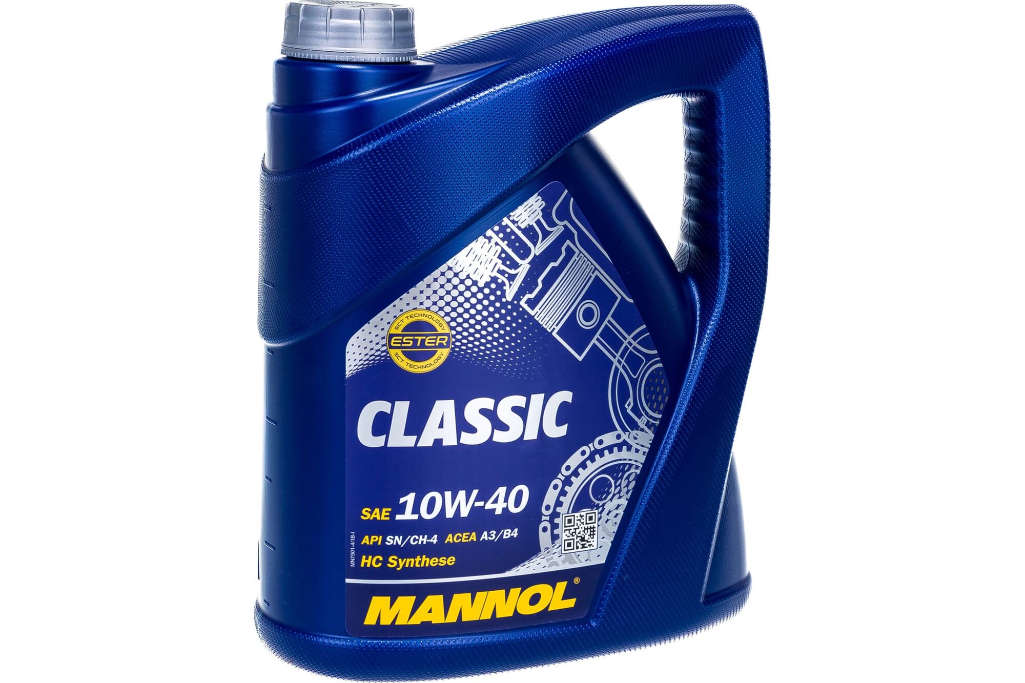 Моторное масло полусинтетическое Classic 10w40, 4 л MANNOL 1101 Mannol