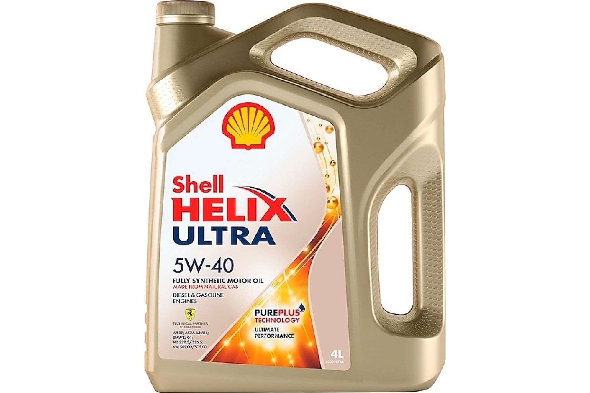 Моторное масло Синтетическое Helix Ultra 5w40, 4 л Shell 550040755