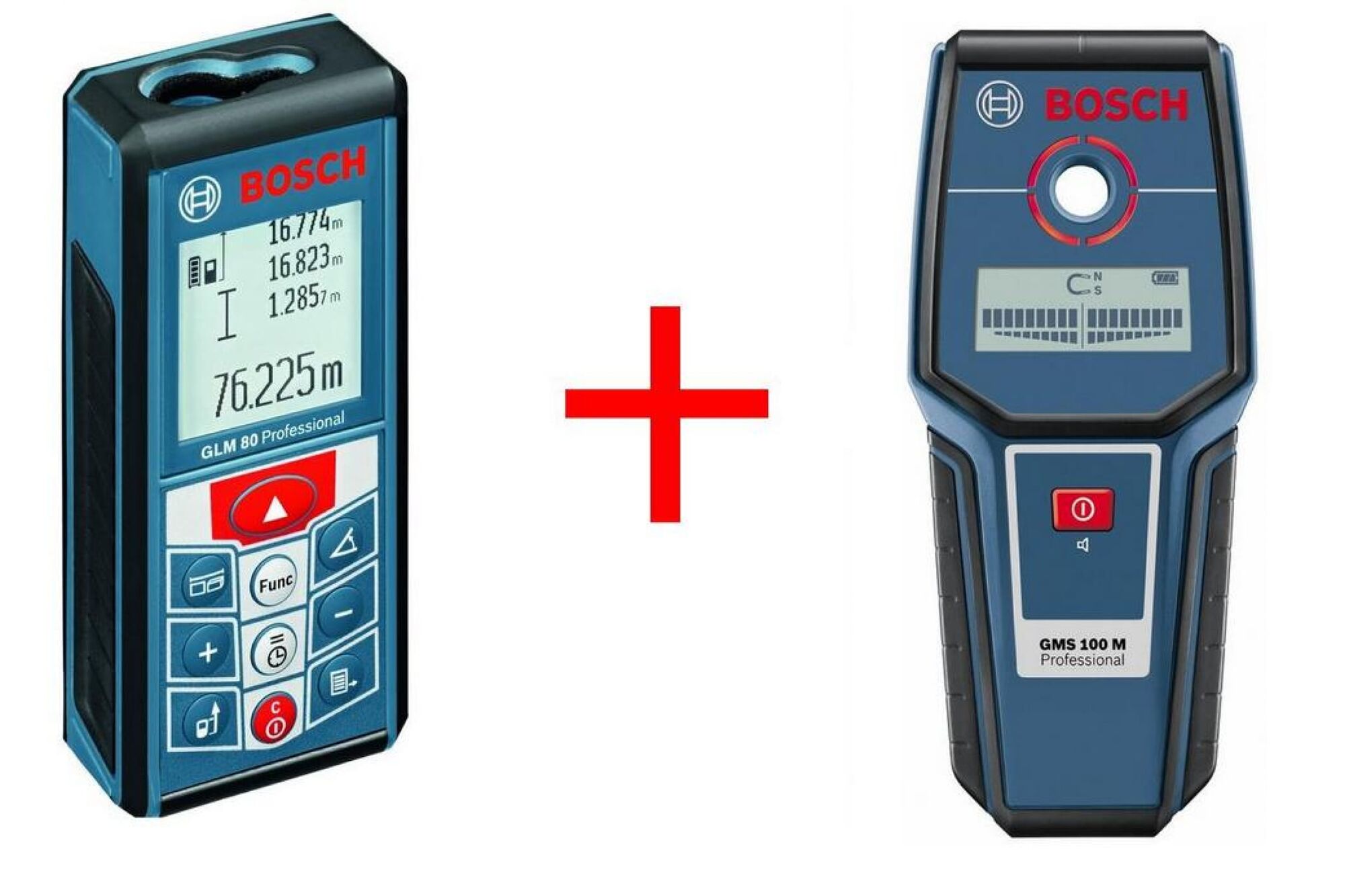 Набор измерительного инструмента Bosch: дальномер GLM 80 + детектор GMS 100M 0.615.994.0AU