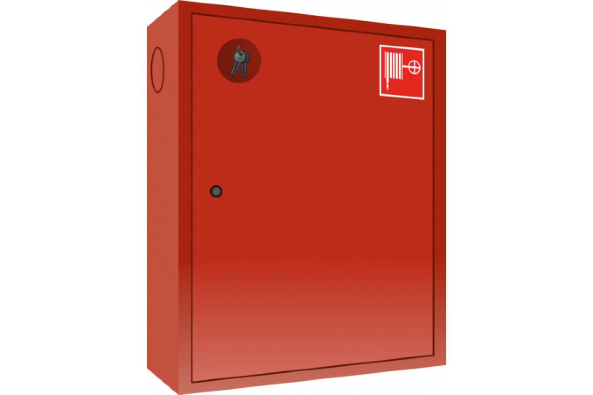 Навесной закрытый шкаф СПЕЦ ШПК-310 НЗК красный, 540х650х230 мм ОГН-ШПК5