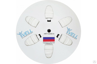 Овальный ПВХ профиль для маркировки проводов Vell WL-040 d 4 мм, 100 метров, белый, самозатухающий 378025 