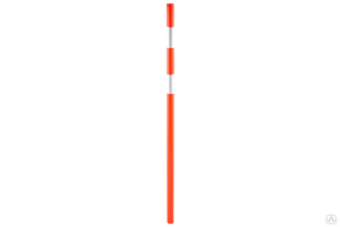 Пластиковая веха с 2-мя с/о лентами высота 1,2 м, Оранжевый Протэкт ВП 1,2 #1