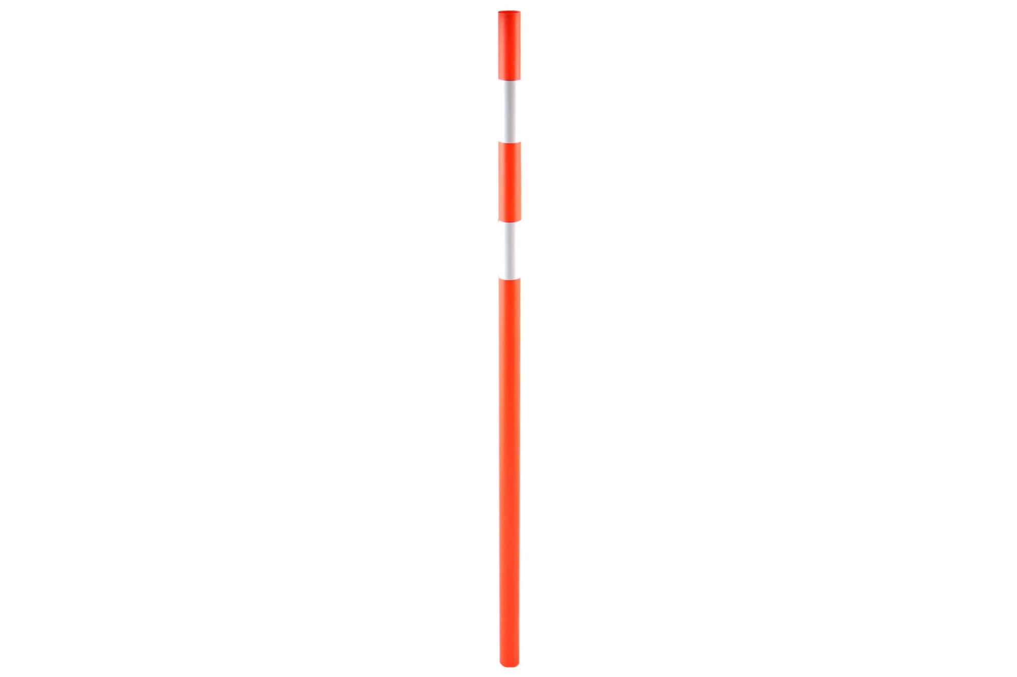 Пластиковая веха с 2-мя с/о лентами высота 1,2 м, Оранжевый Протэкт ВП 1,2