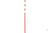 Пластиковая веха Протэкт 1,8 м, с 3-мя с/о лентами высота Оранжевый ВП 1,8 #2