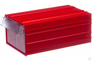 Пластиковый короб СТЕЛЛА-ТЕХНИК 140х250х100 мм, С-2-красный-прозрачный #1