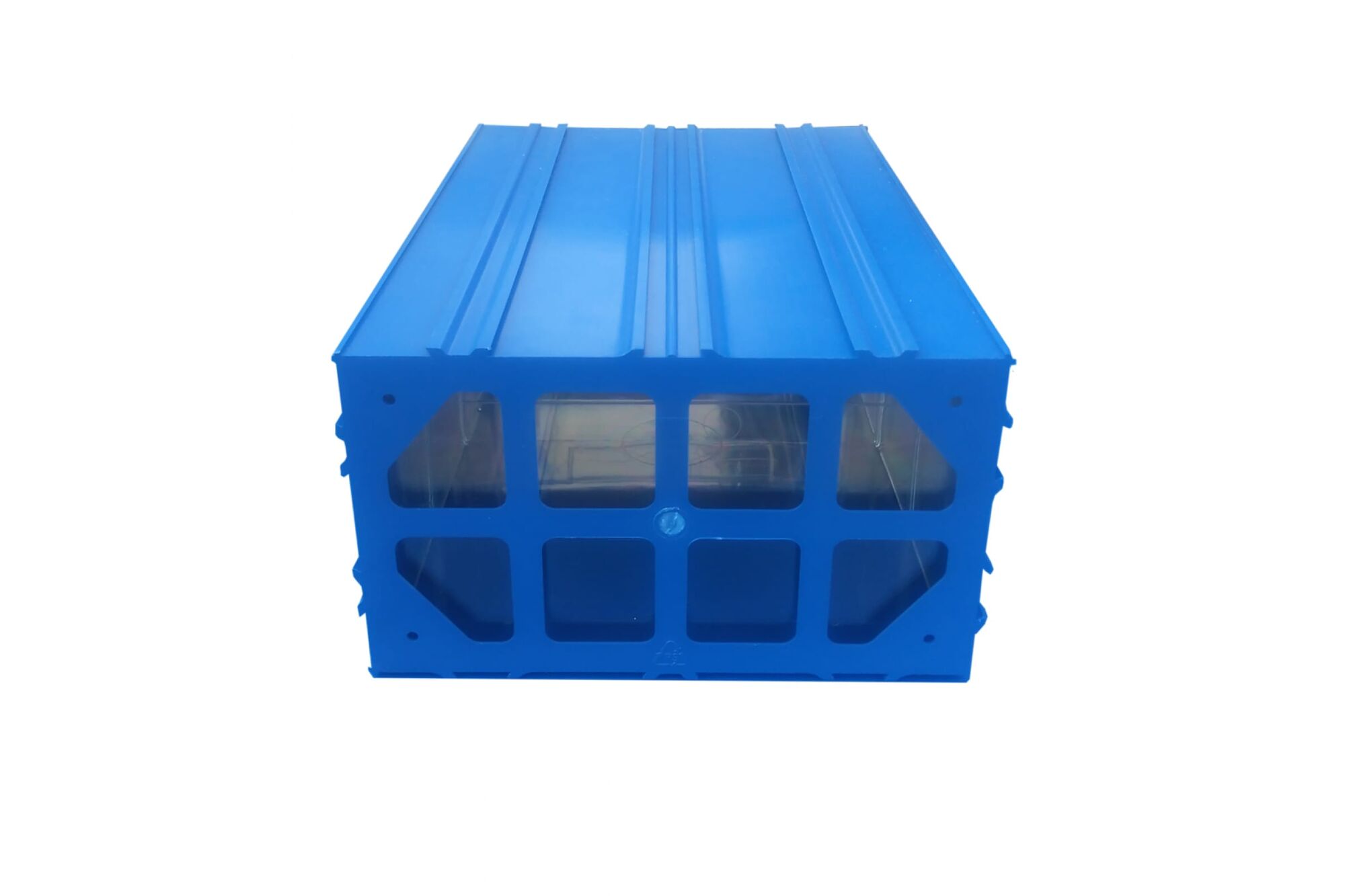 Пластиковый короб c-501 синий/прозрачный (260х364х150)