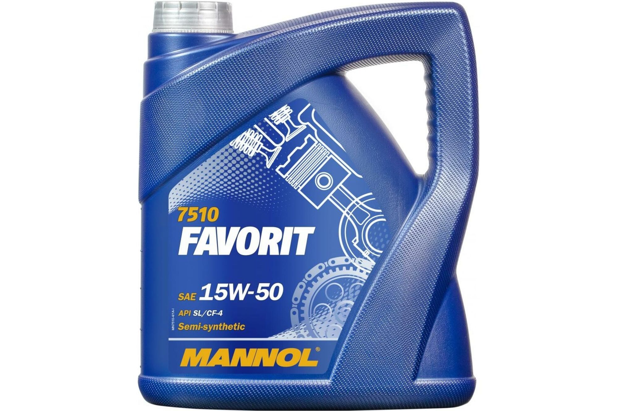 Полусинтетическое моторное масло MANNOL FAVORIT 15W50 4 л 4032 Mannol
