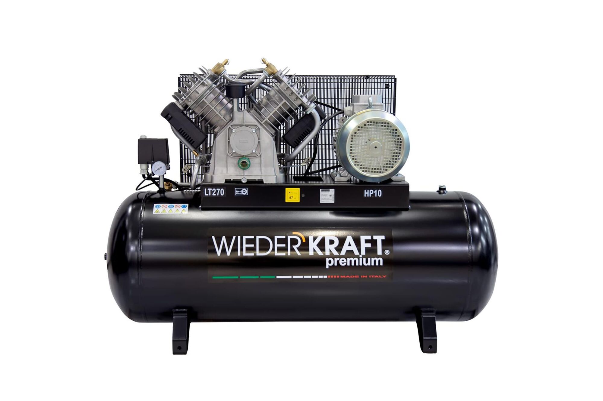 Поршневой воздушный компрессор 270 л 1300 л/мин WIEDERKRAFT WDK-92712 WiederKraft 8