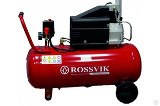 Поршневой компрессор ROSSVIK 260 л/мин, 8бар, ресивер 50 л, 220В/1,8кВт СБ4/С-50.J1048B 