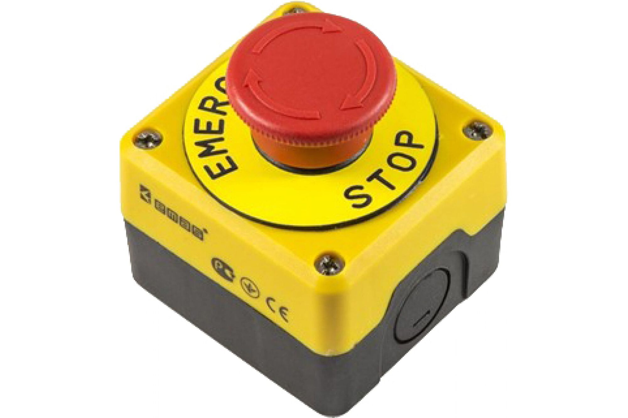 Пульт управления Emas с табличкой аварийной кнопки, 250 В, 4А. P1EC400E40K