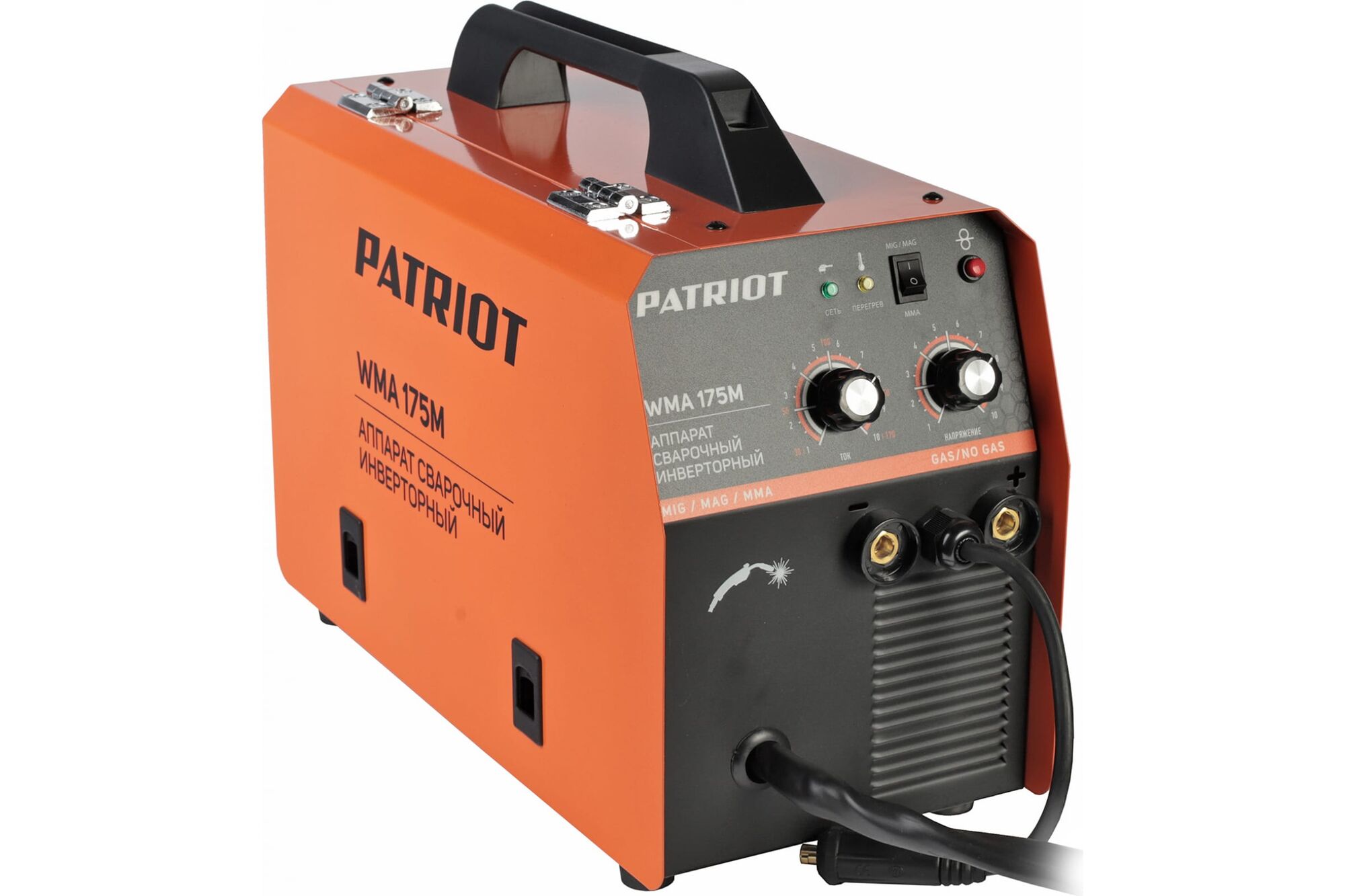 Сварочный инверторный полуавтомат PATRIOT WMA 175M MIG/MAG/MMA, полуавтоматическая сварка в среде 605302150 Patriot 7