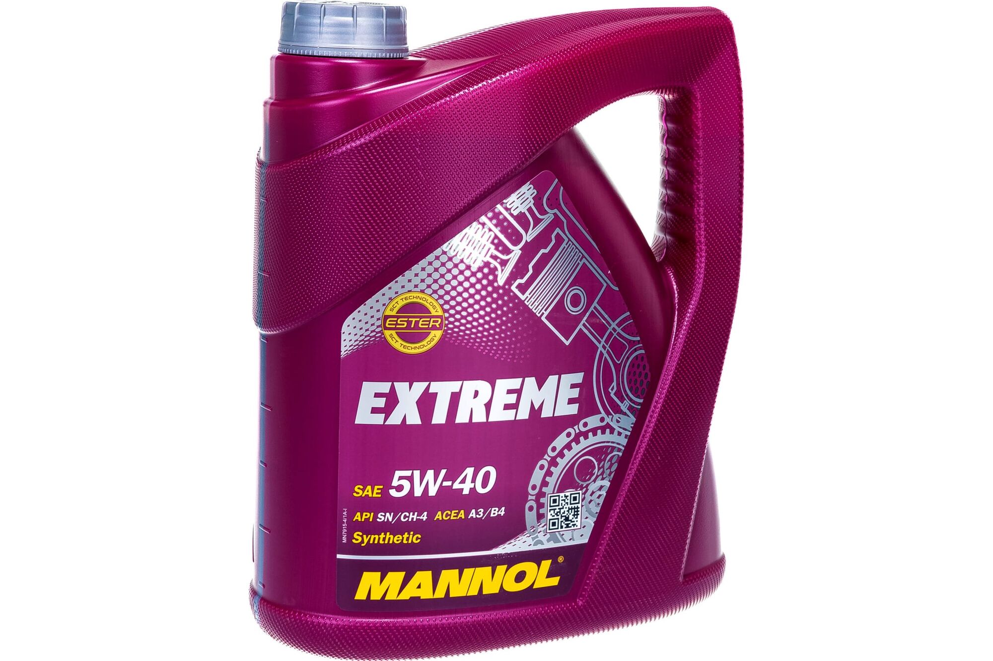 Синтетическое моторное масло MANNOL EXTREME 5W40 4 л 1021
