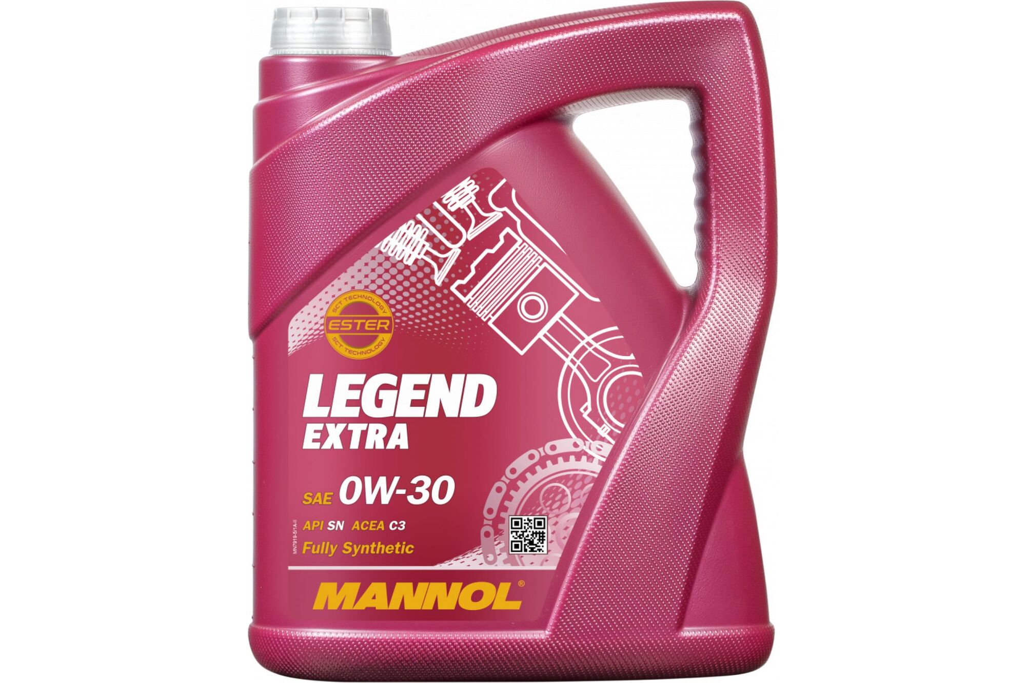 Синтетическое моторное масло MANNOL LEGEND EXTRA 0W30, 5 л 79195 Mannol