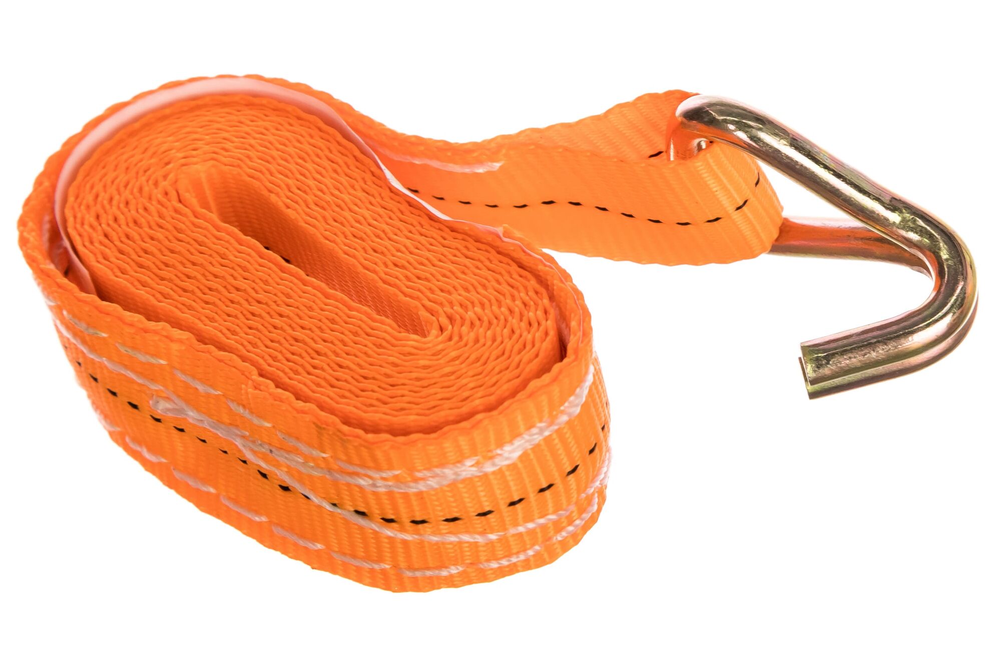 Стяжной ремень с крюками (25 мм, 1,2 т, 3 м оранжевый) СТРОП-ПРО SP02982 Строп