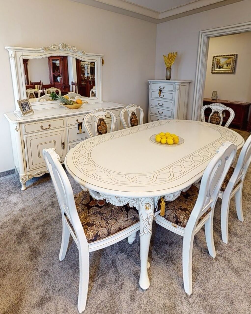 Мебель для гостиной белая эмаль